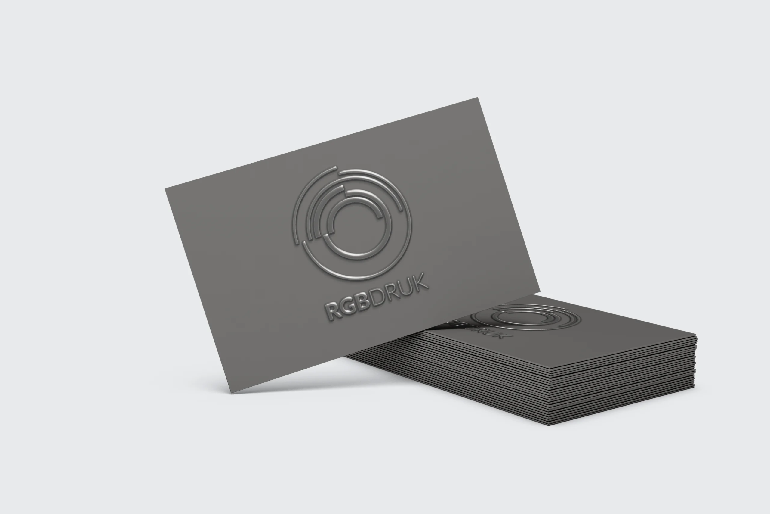 Wizytówki z lakierem wybiórczym UV 3D