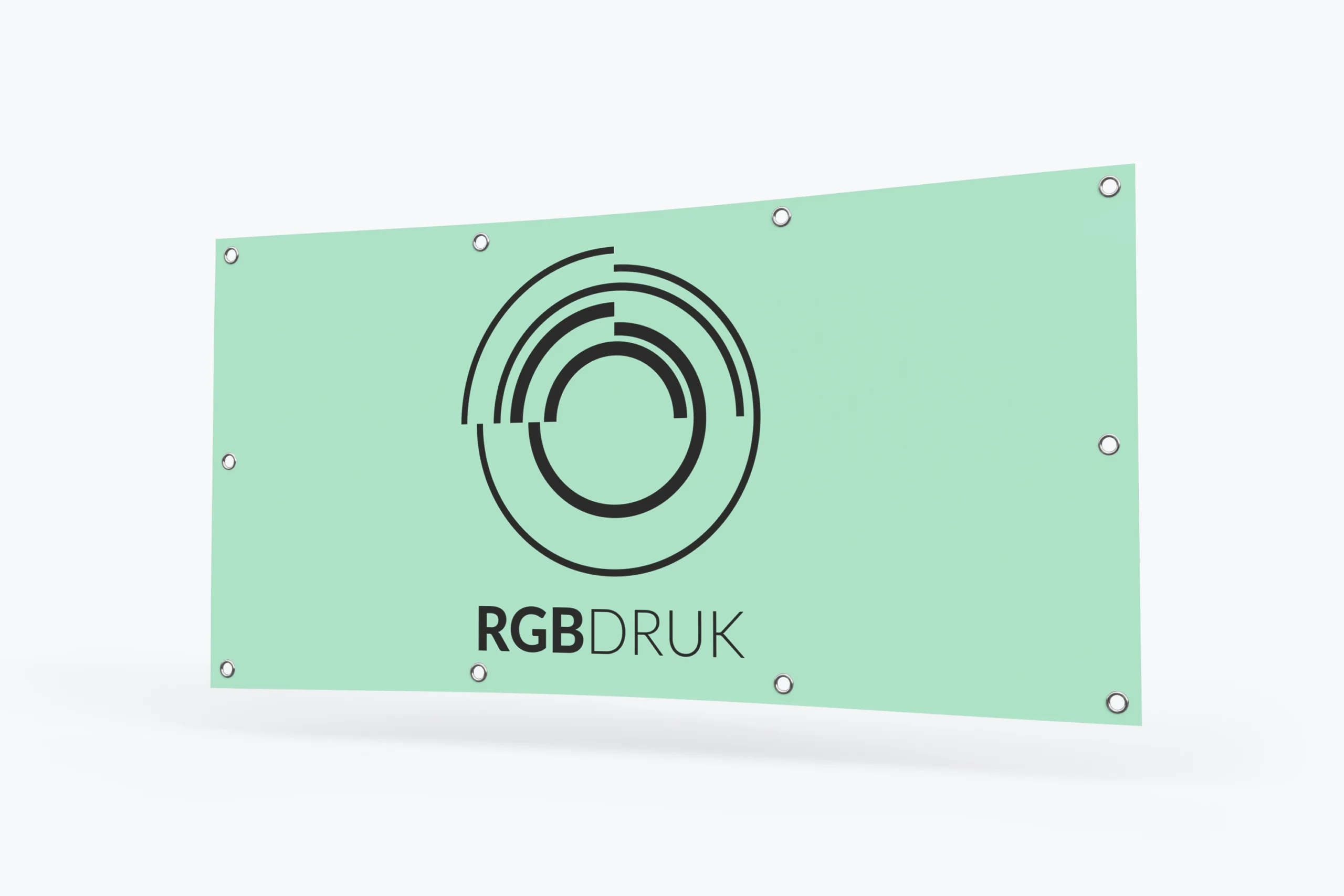 Baner reklamowy z zestawem montażowym